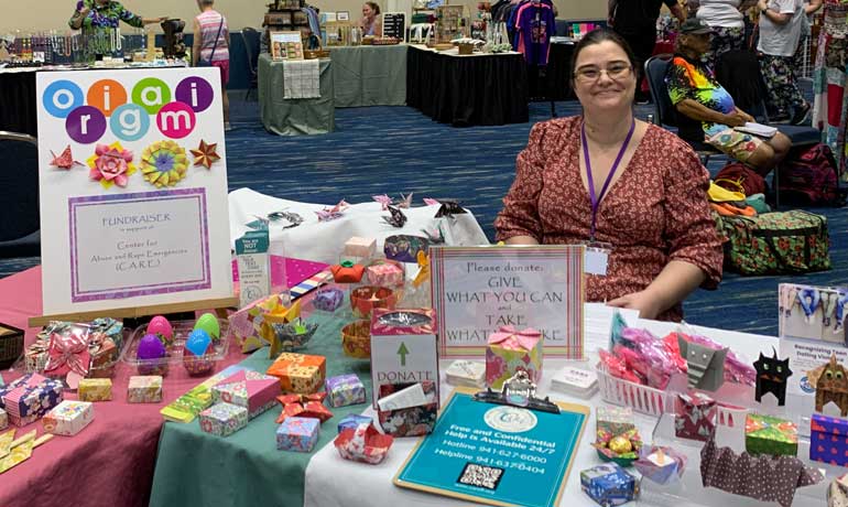 Table at Craft Fair for C.A.R.E.