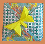 Butterfly Decoration on Origami Box