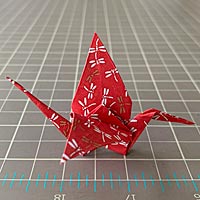 Non-Modular Example - Traditional Origami Crane