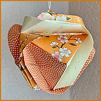 Japanese Brocade - Cubic Ornament