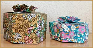 [Non-Modular Hexagonal Washi Boxes]