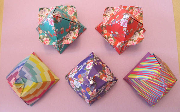super easy origami flower single sheet